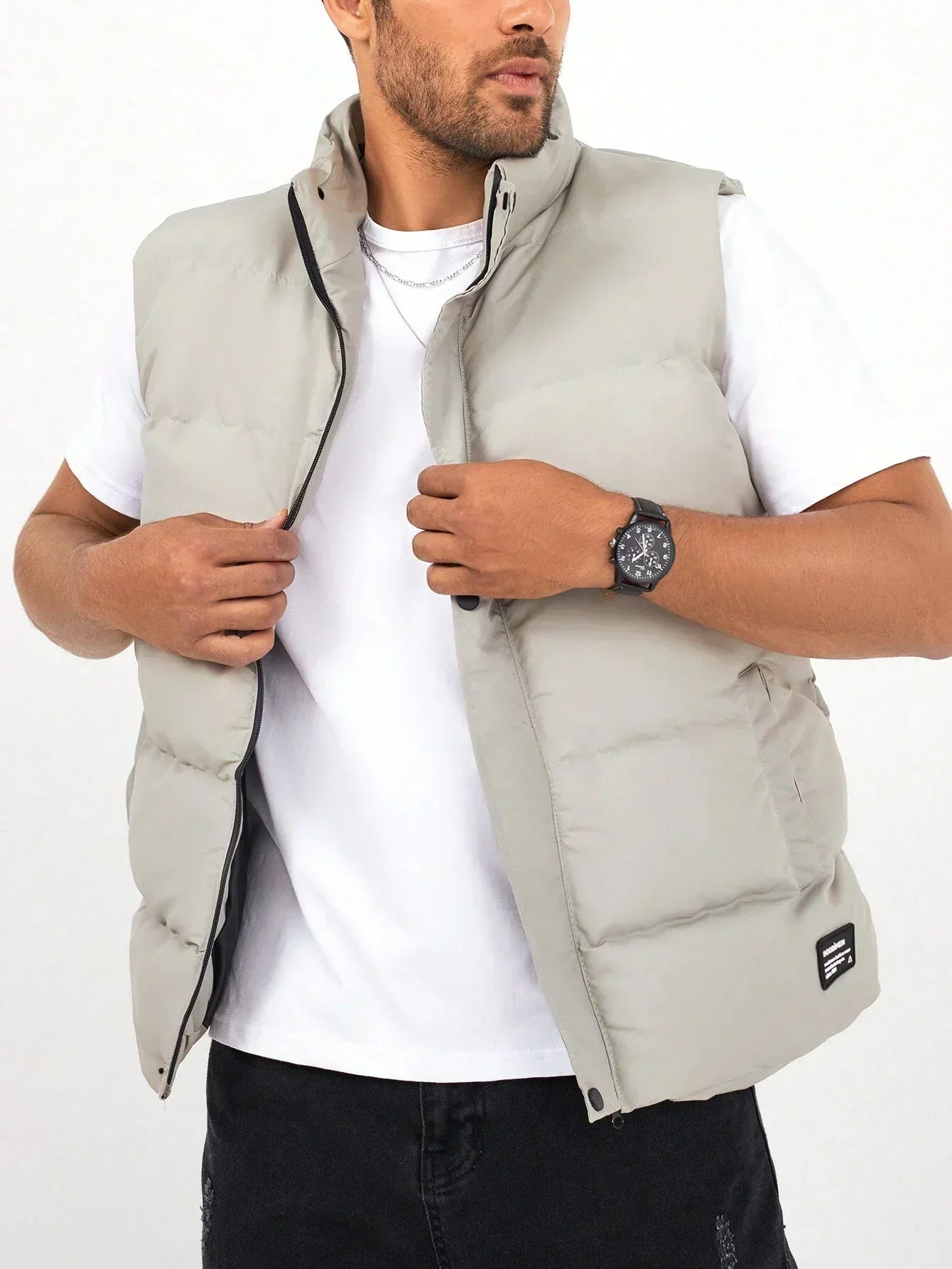 Waterdichte Heren Gilet Gewatteerd met Ritssluiting Warm - StudioMarella
