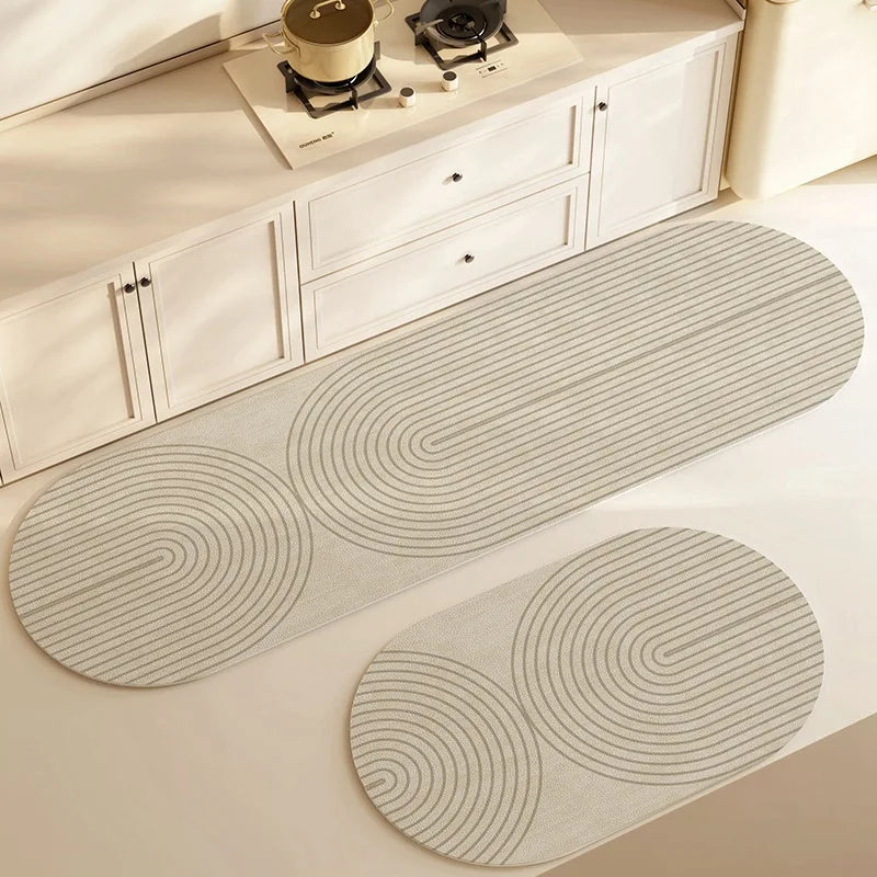 Absorberend Diatomeeënaarde Badmat Antislip Snel Drogend Waterabsorberend Vloerkleed Badkamer Keuken