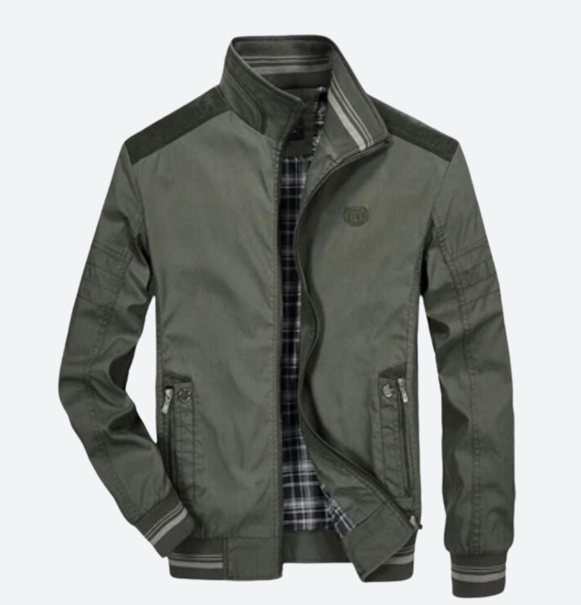 Leren Look Jas voor Heren Casual Stijl