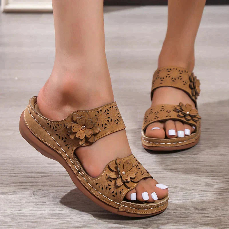 Orthosandalen met Bloemenpatroon Wedge Zomerschoenen