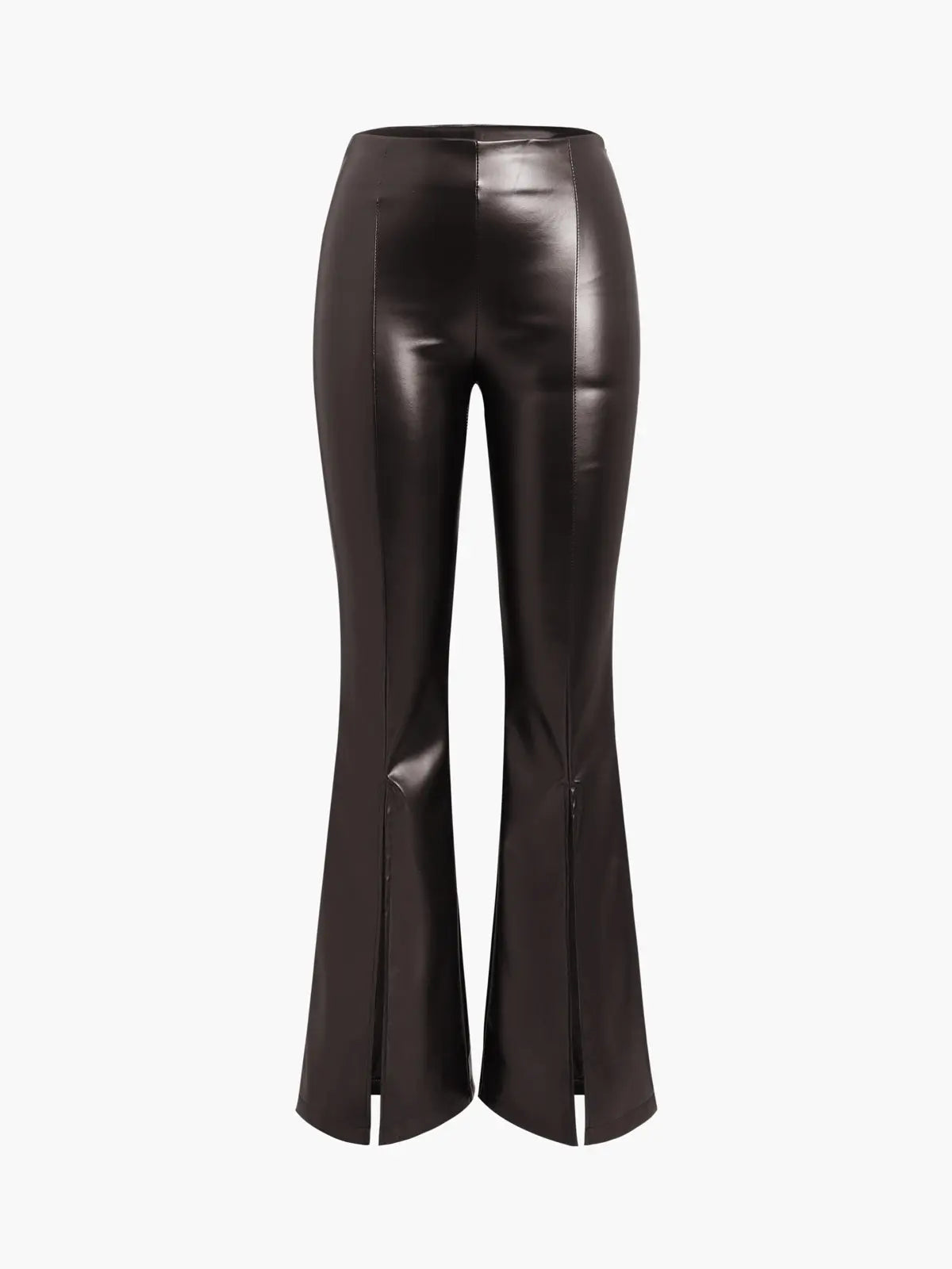 High Waist Broek met Ritsen Stijlvolle Flair Model