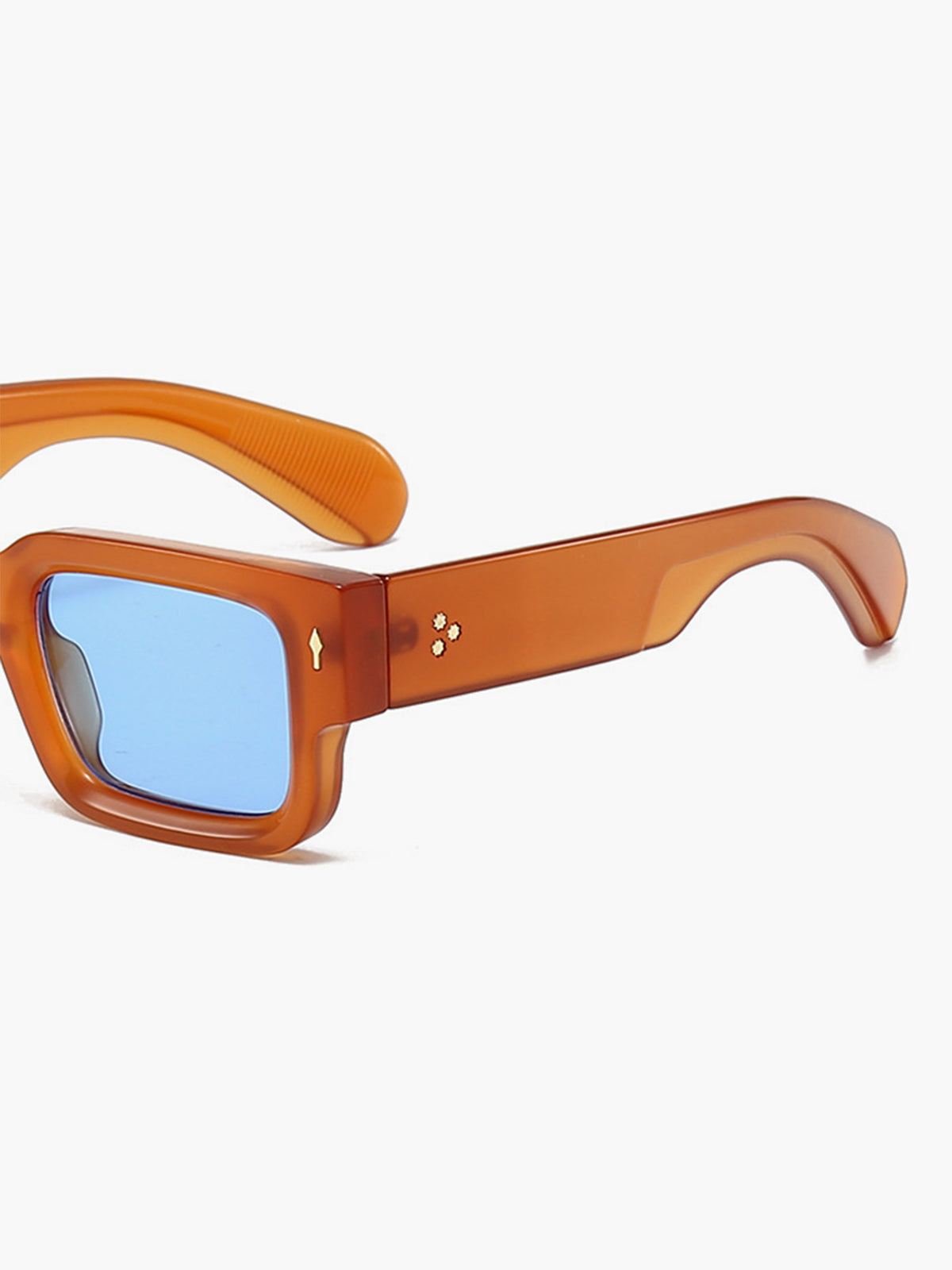 Vierkante Zonnebril Dames Trendy UV400 Bescherming