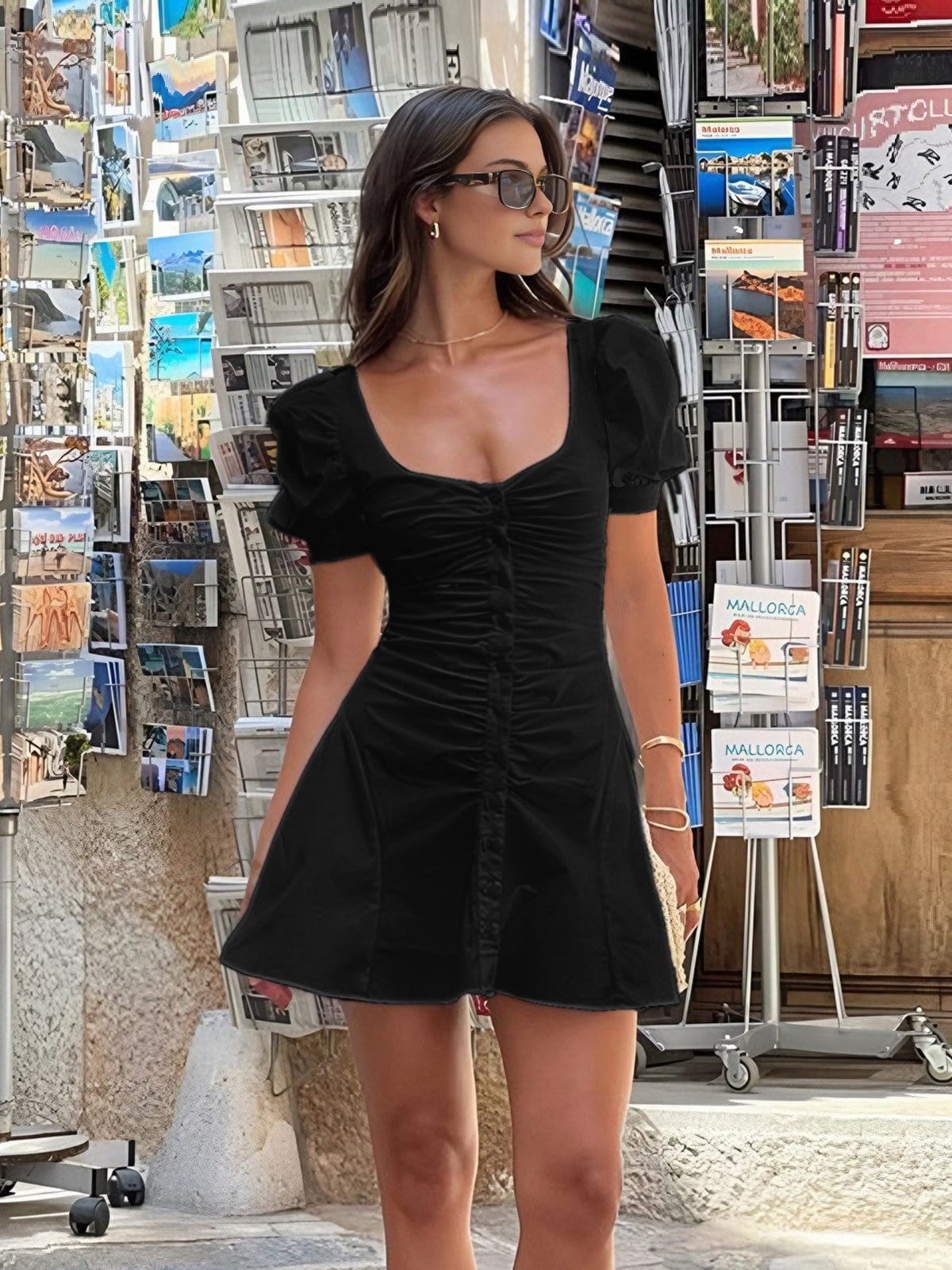 Zomerjurk Korte Romantische Jurk voor Vrouw Zomerkleding
