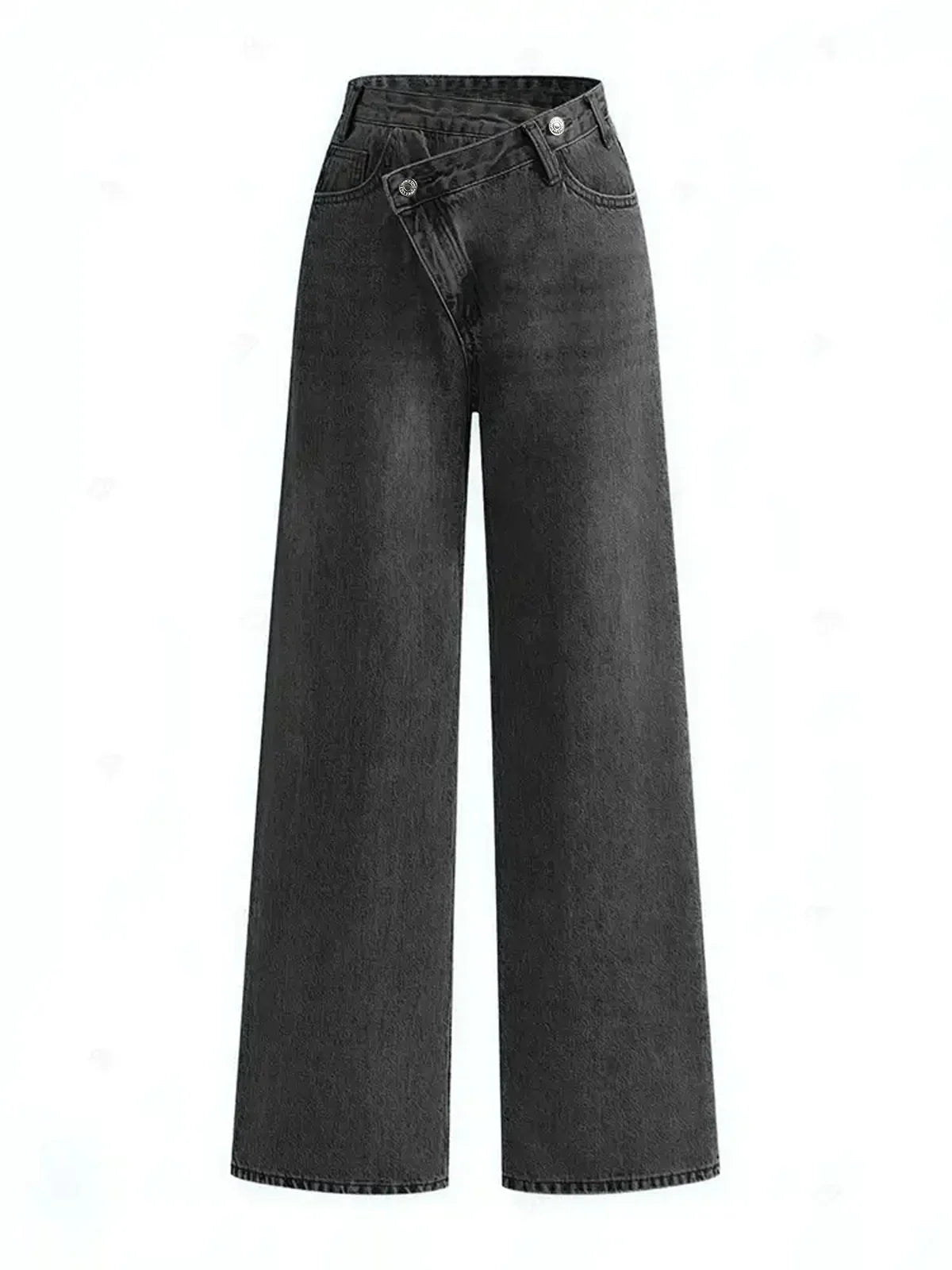 Dames Jeans Asymmetrisch Wide Leg Model