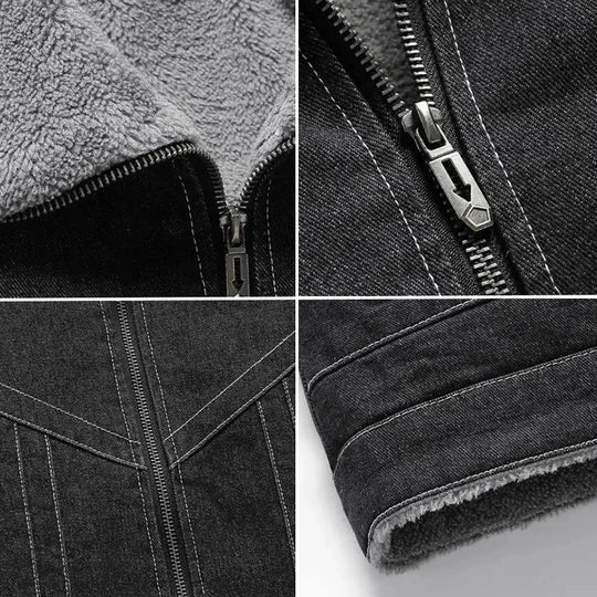Heren Winterjas Waterdicht Denim Warm Isolatie