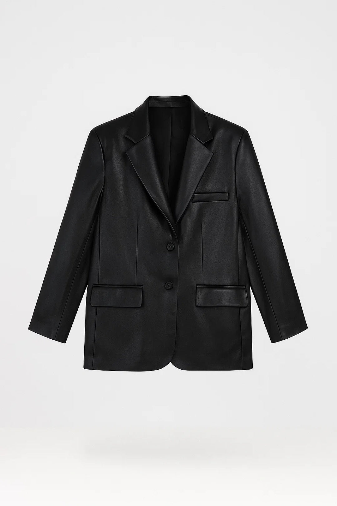 Dames Blazer Oversized Twee Knoops Chique Model