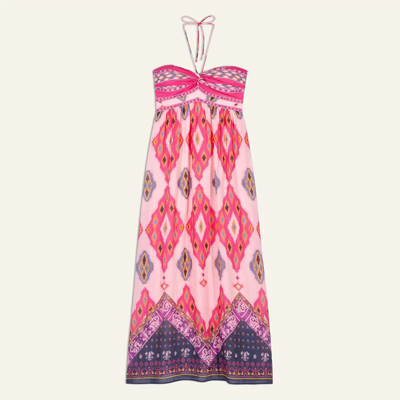 Bloemenjurk Halterneck Zomerjurk voor Vrouw