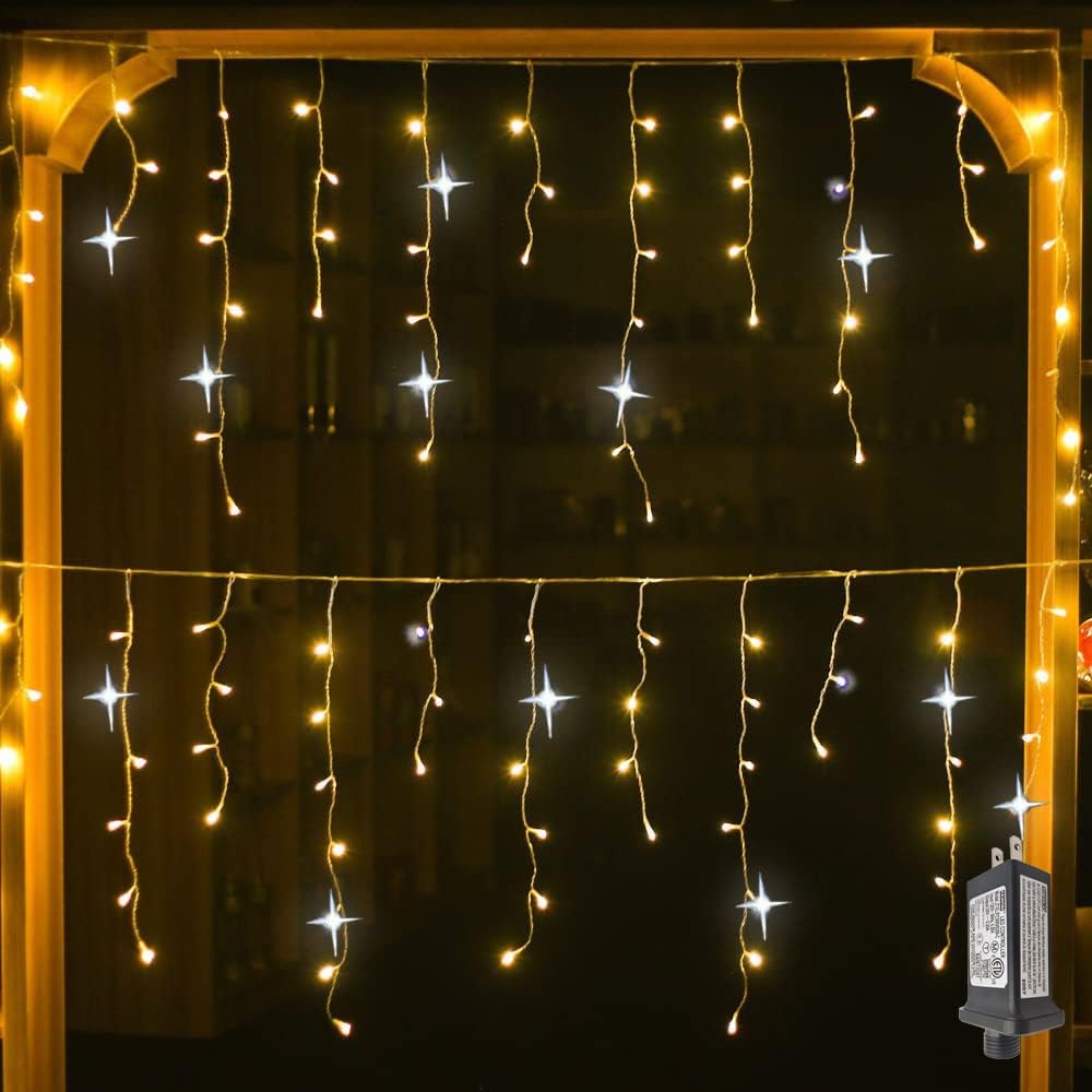 LED Gordijnverlichting Warm Wit 4-32 Meter Waterbestendig Feestverlichting Buiten