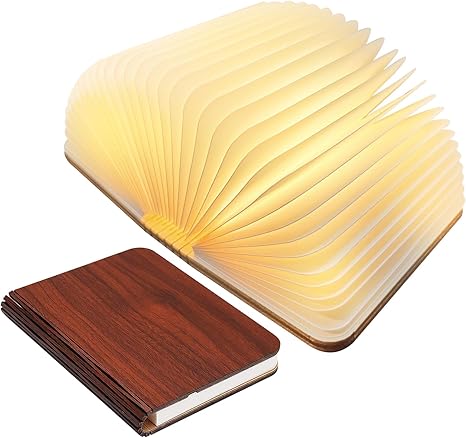 Boeklamp LED Oplaadbaar Touch Dimbaar 22cm Slaapkamer Woonkamer Sfeerverlichting Nachtlamp Houten Boek Lamp Cadeau