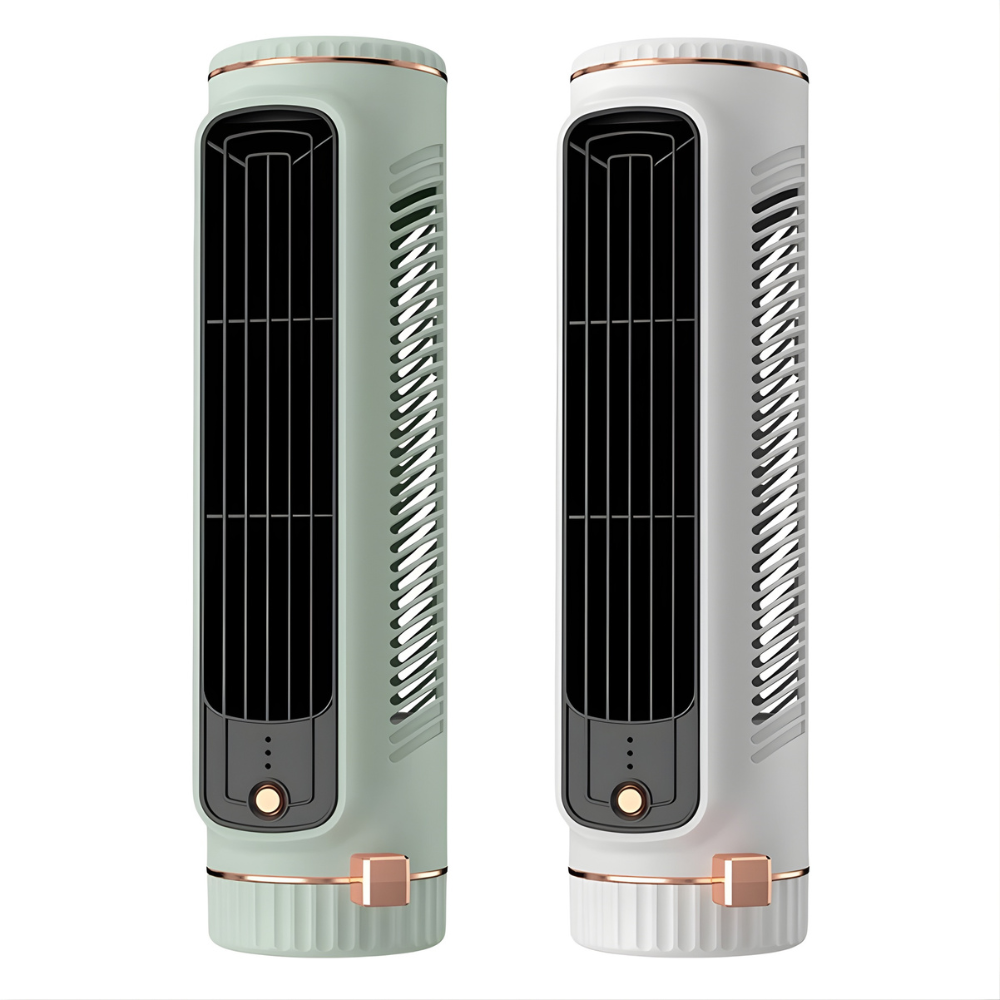 Torenventilator Bladeloos Design USB Tafelventilator met 60° Oscillatie voor Bureau en Kantoor