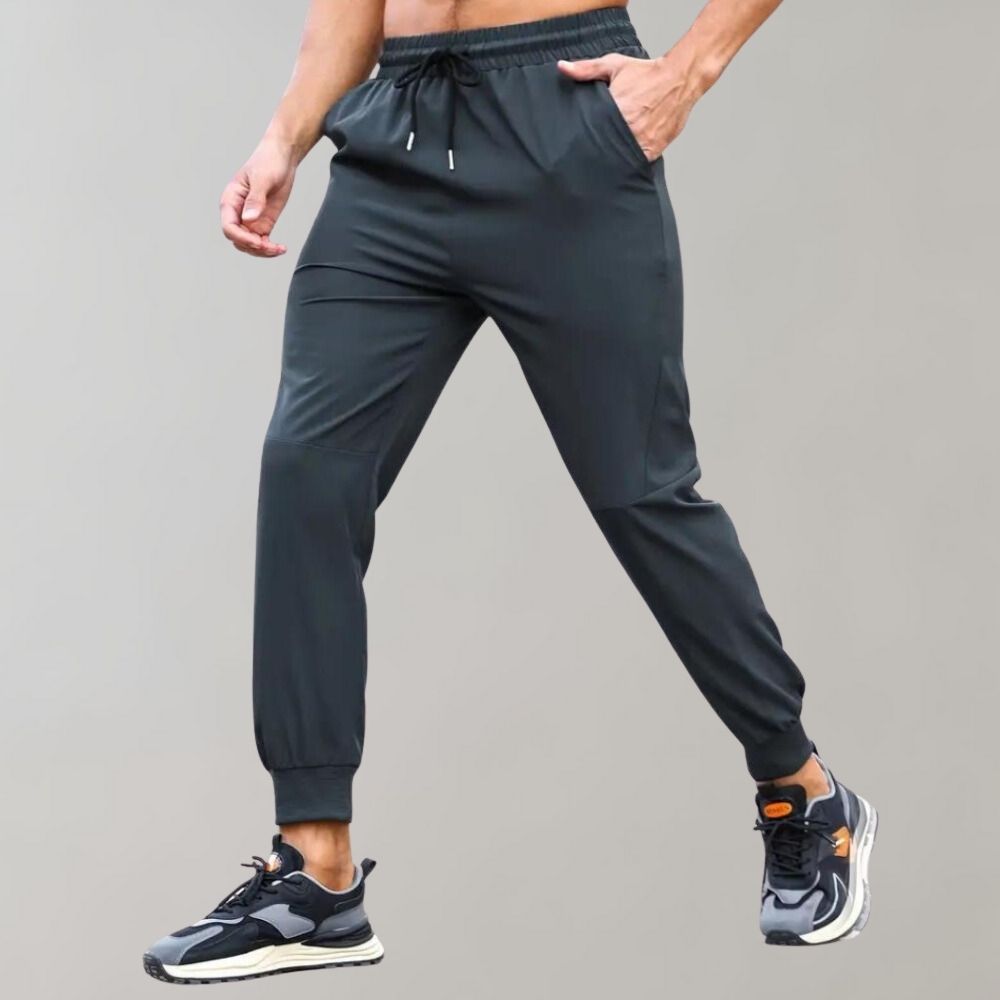 Elastische Trainingsbroek Heren Zwart Sportief