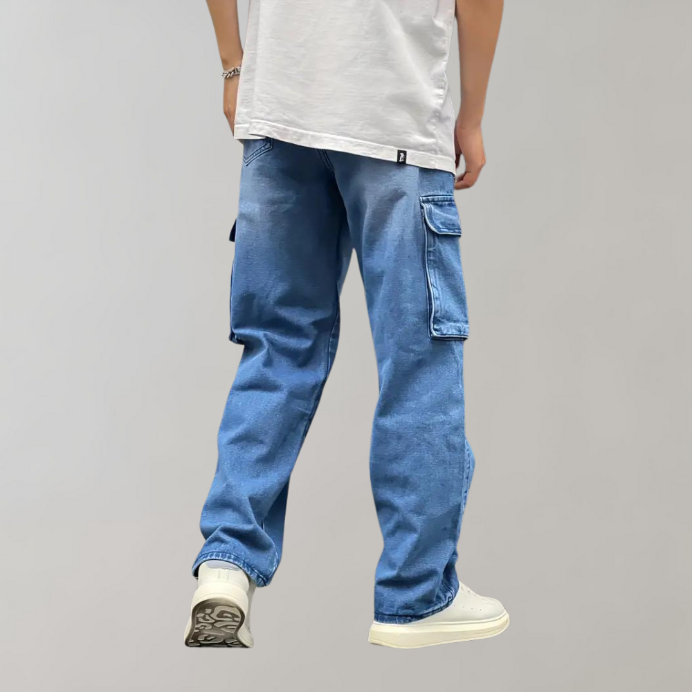 Heren Cargo Broek Baggy Fit Zachte Stof