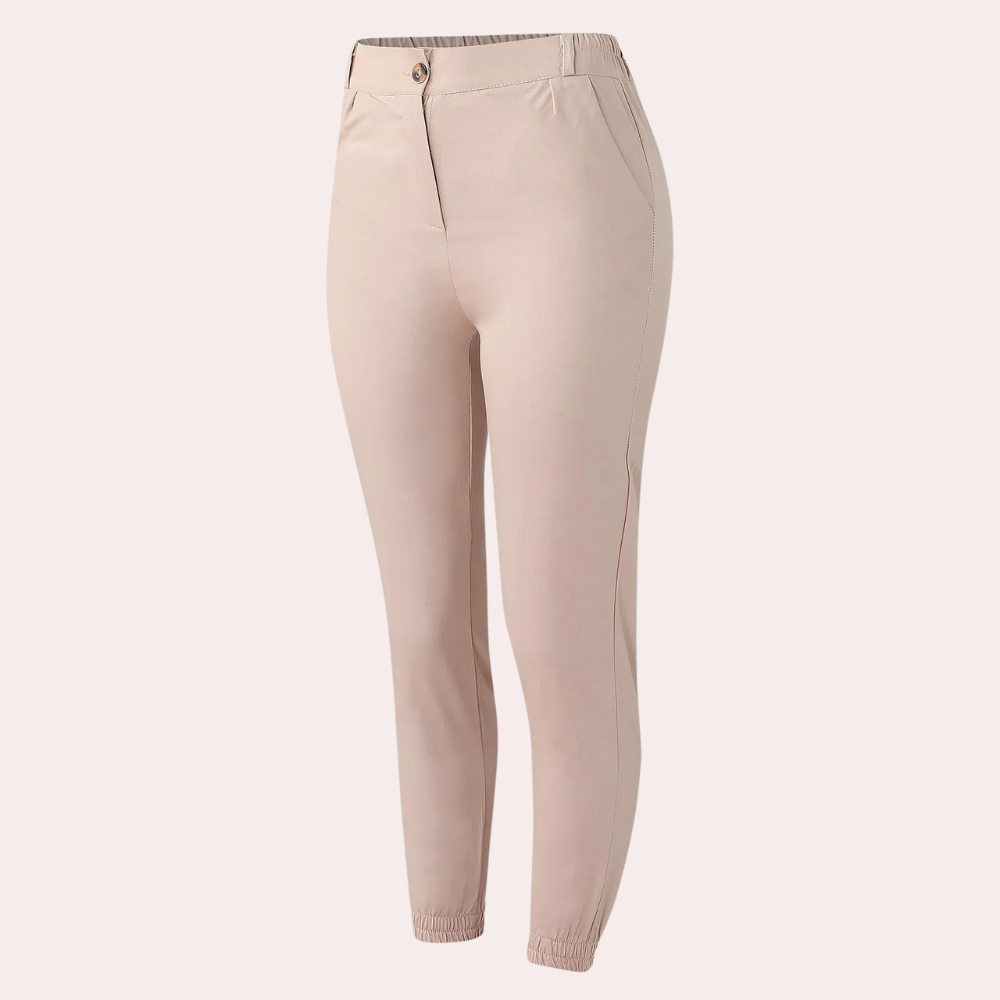 Dames Chino Broek Slim Fit Hoge Kwaliteit Stof