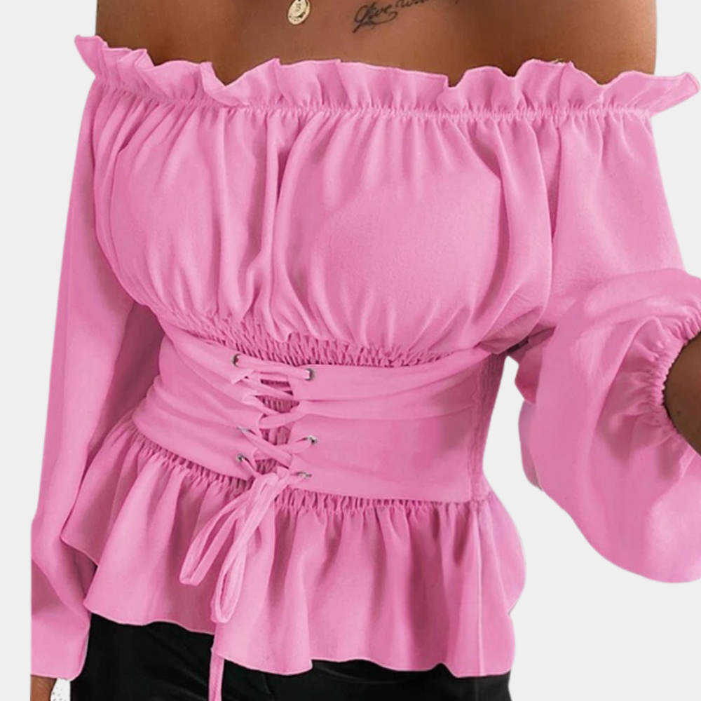 Dames Top Off-Shoulder Zomerjurk Stijl Vrouwelijk