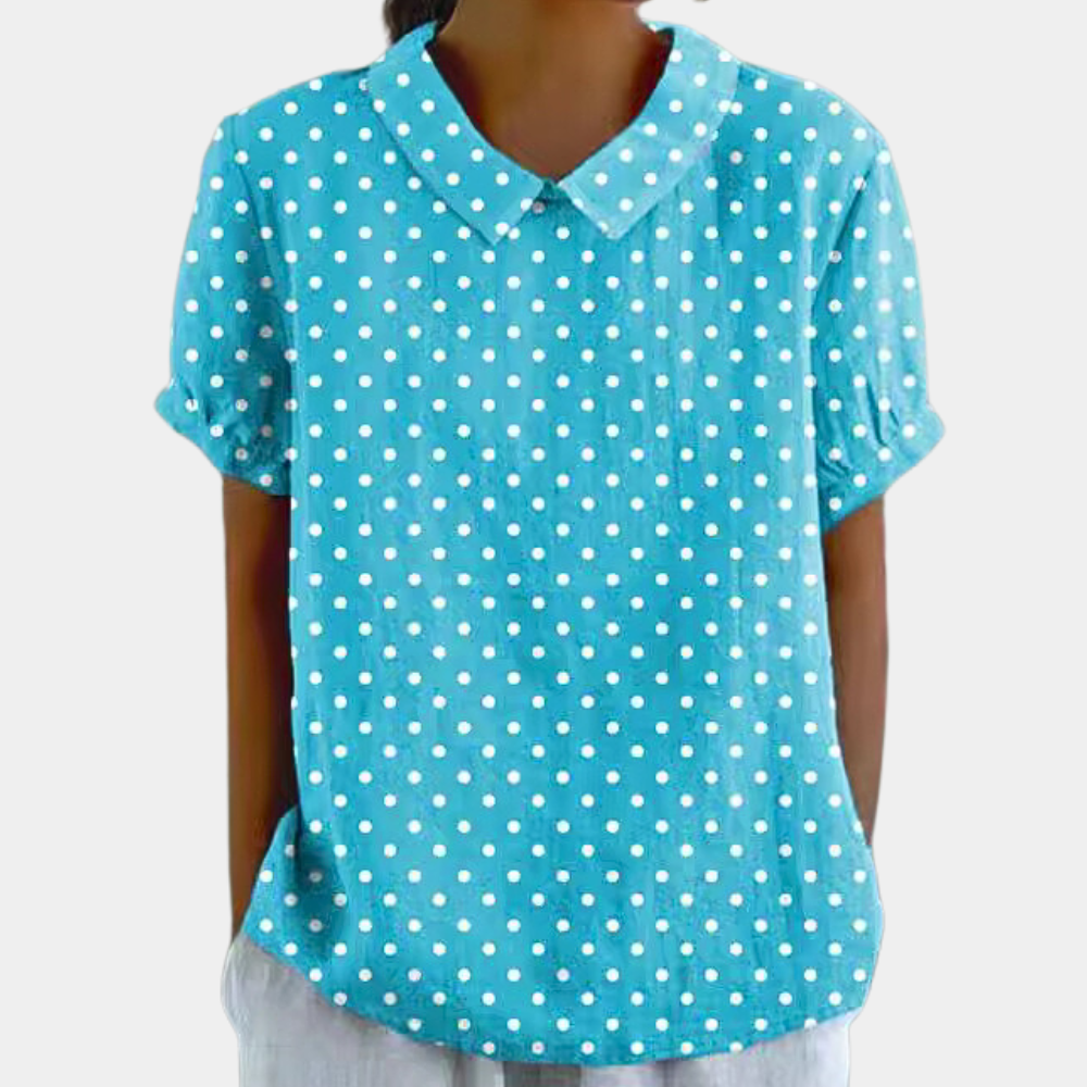 Dames Blouse Peter Pan Kraag Elegante Stijl