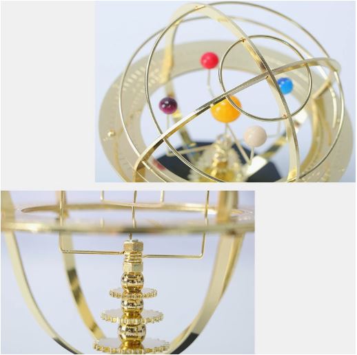 Orrery Zonnesysteem Decoratie – Tijdloos Kosmisch Object voor Rust en Reflectie