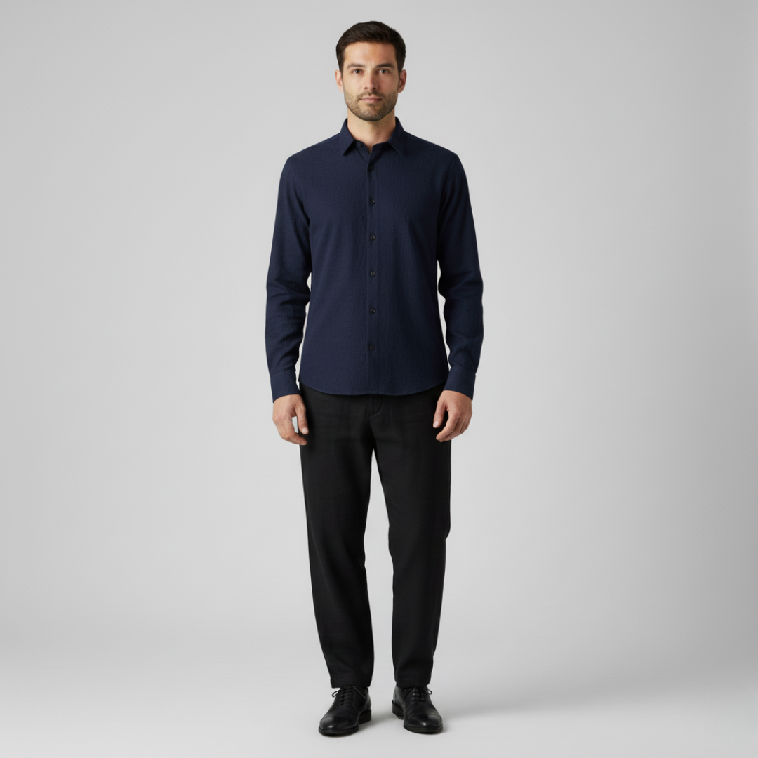Elegante Heren Overhemd Zacht en Ademend