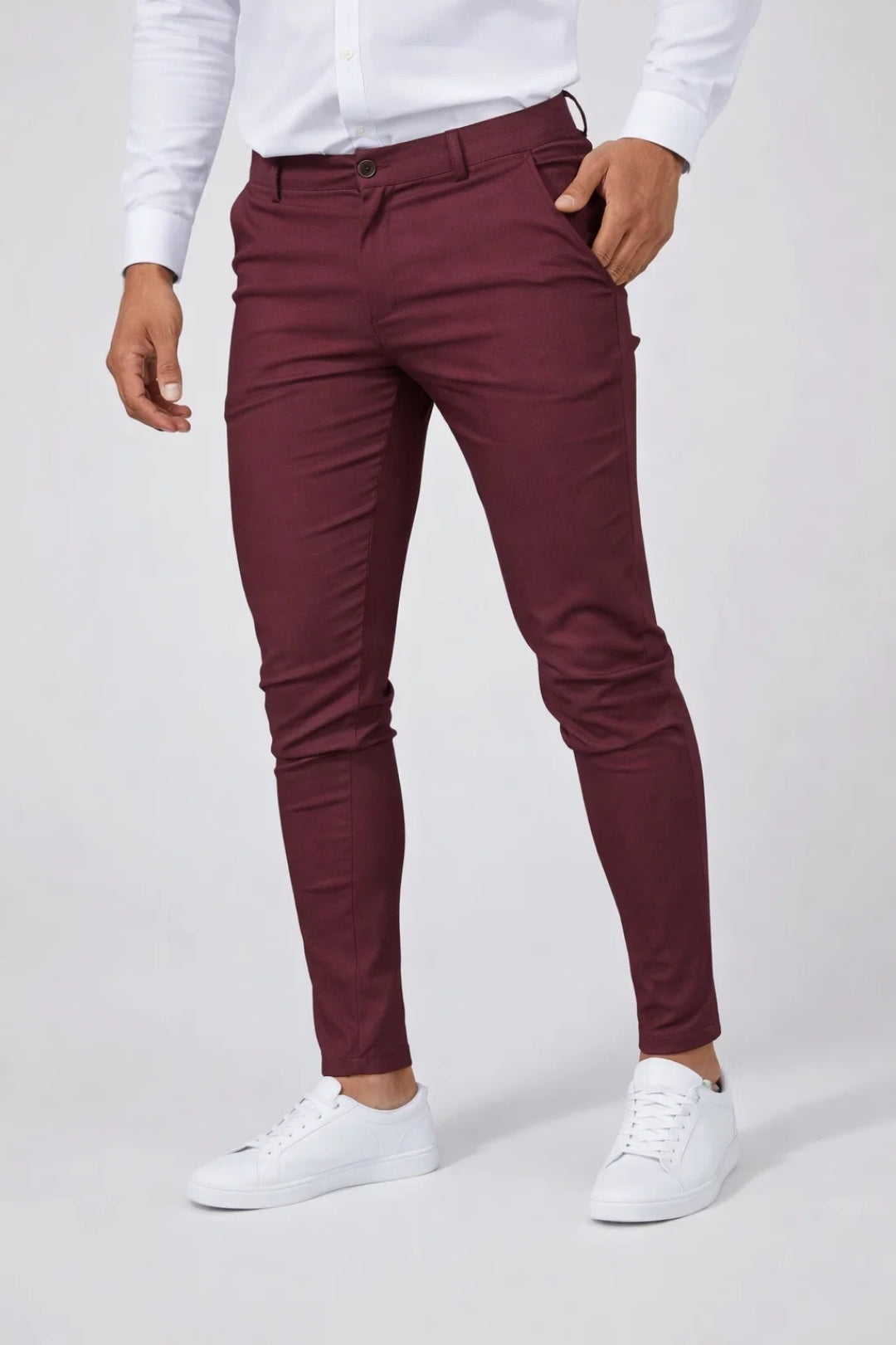 Chino Broek Heren Slim Fit Casual Stijl