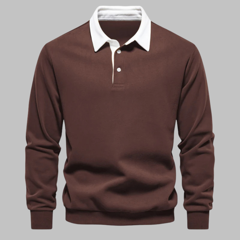 Cori Heren Sweater Zwart | Zachte Ademend Stof, Elegante Polokraag 8