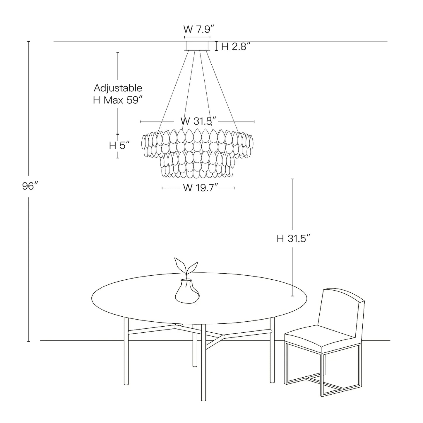 Kristallen Kroonluchter Dubbele Ring Waterdruppel LED Chroom Modern Woonkamer Eetkamer Luxe