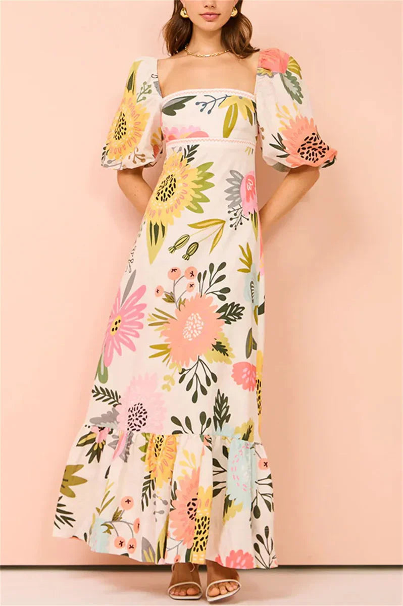 Elegante Maxi Jurk voor Vrouw Zomer Collectie