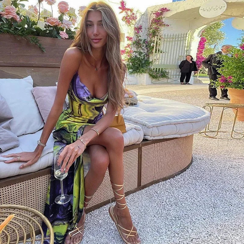 Lente Zomerjurk Vrouwelijke Print Mode Jurk