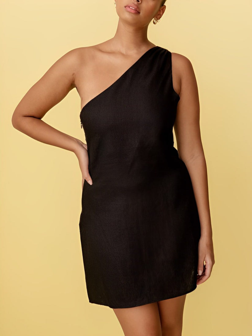 Dames Maxi Jurk One-Shoulder Elegant Zomerdesign - Selina