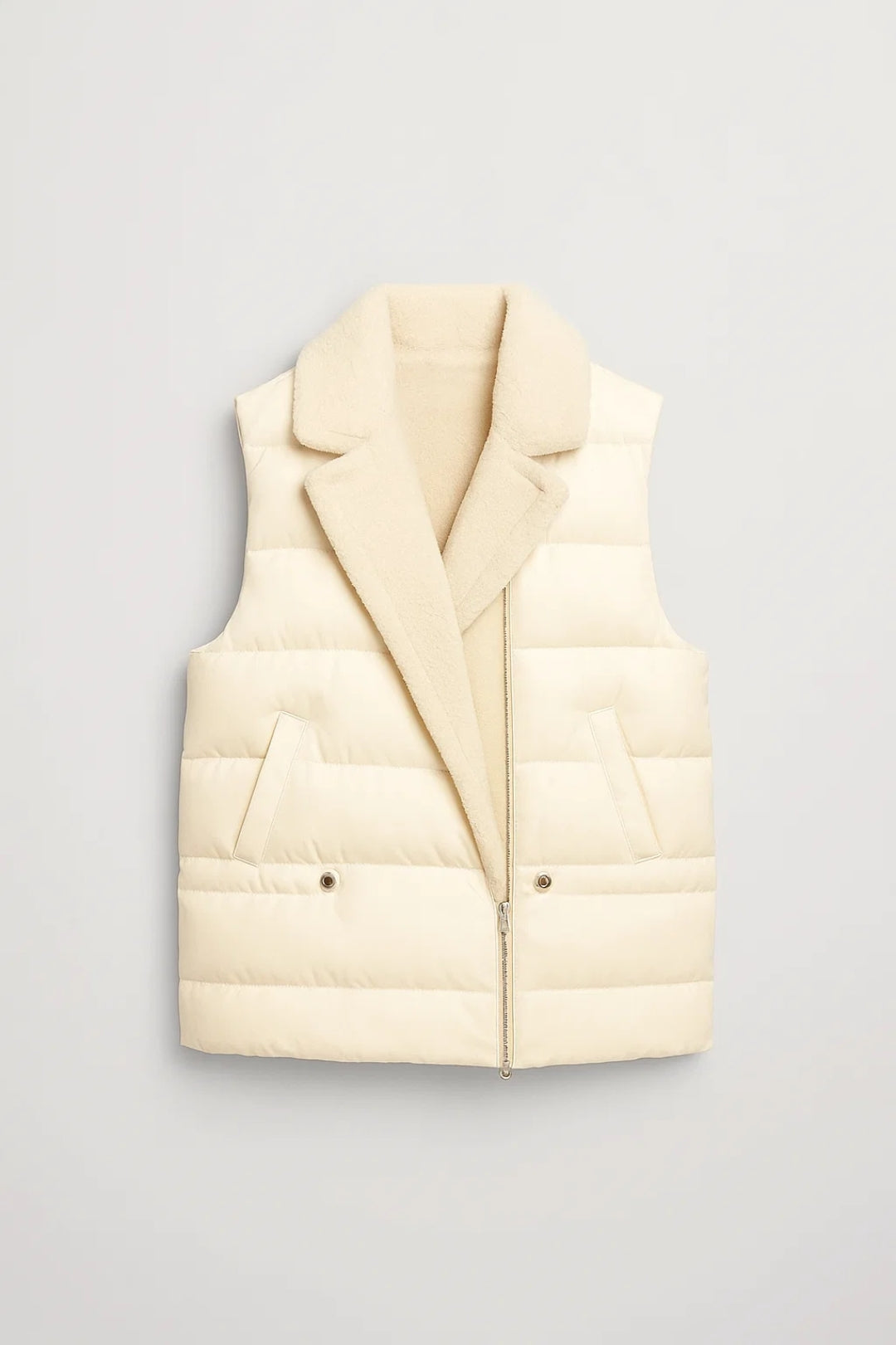 Dames Bodywarmer Met Kraag Warm en Elegant