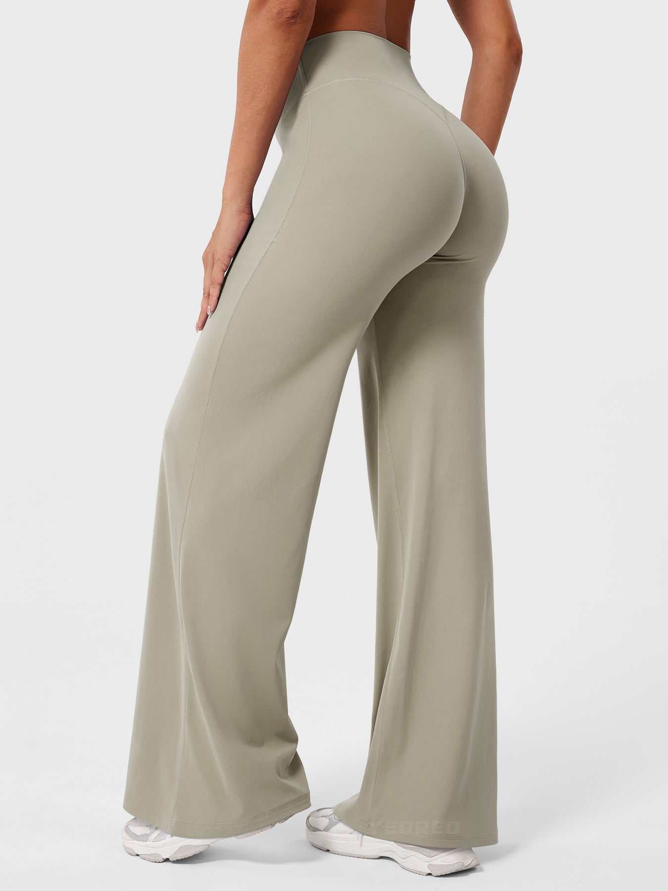 Dames Flared Broek | High-Waist Pantalon Dames Zomer 22