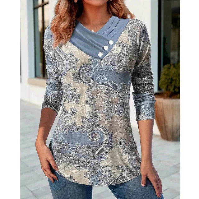 Dames Shirt Lange Mouwen Comfortabel Casual