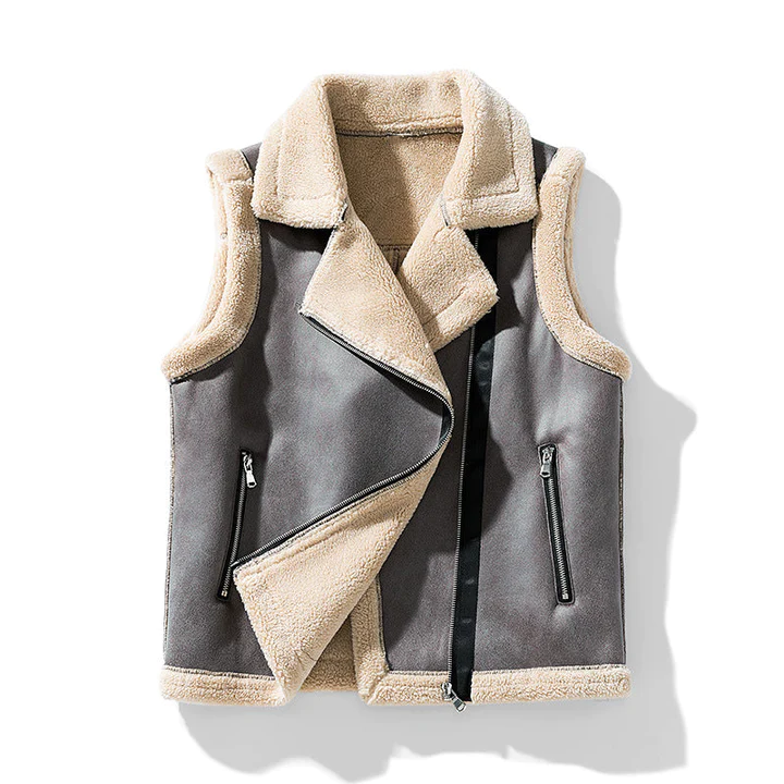 Dames Bodywarmer Mouwloos Imitatiebont Zacht en Warm