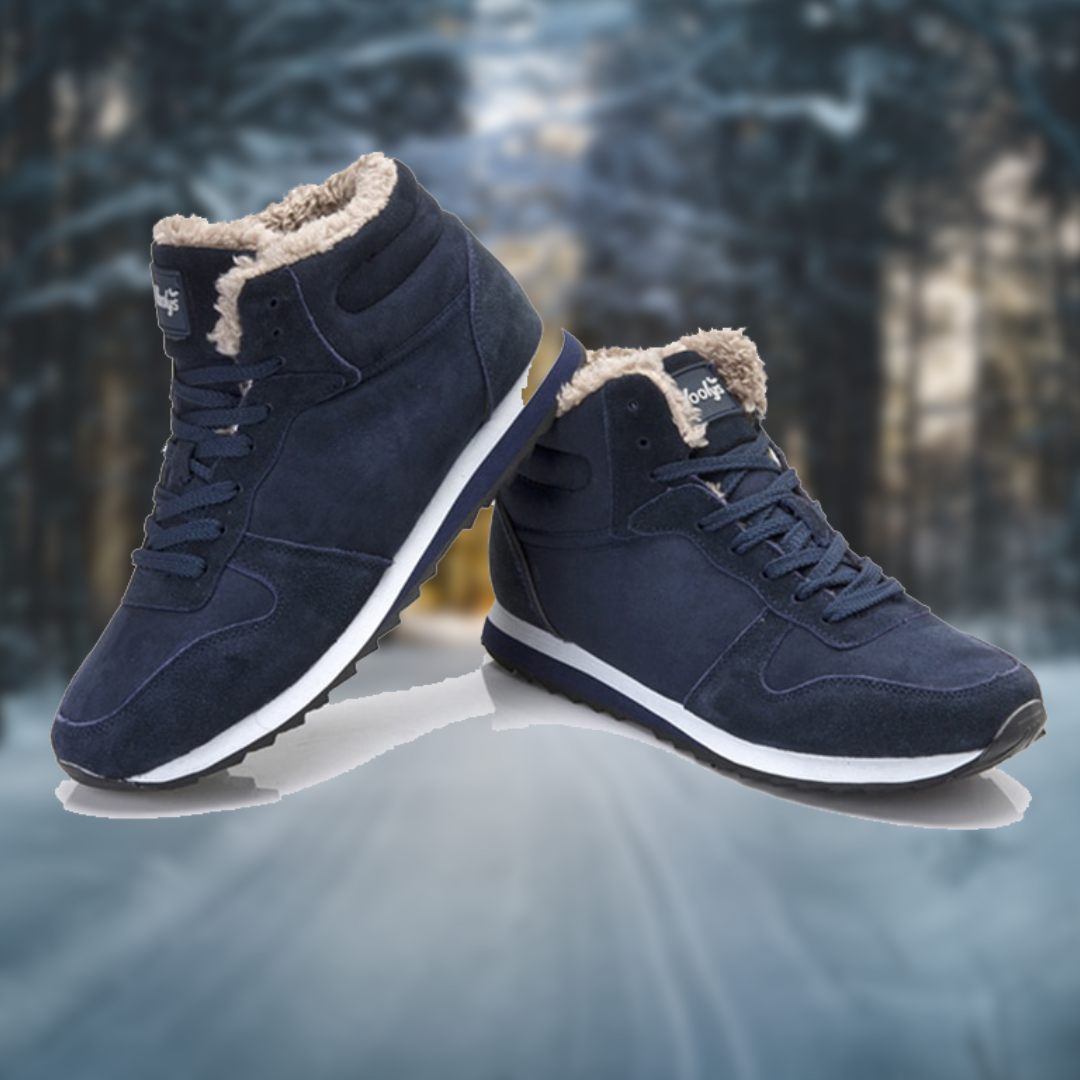 Heren Winterschoenen Warm en Waterdicht met Bontvoering