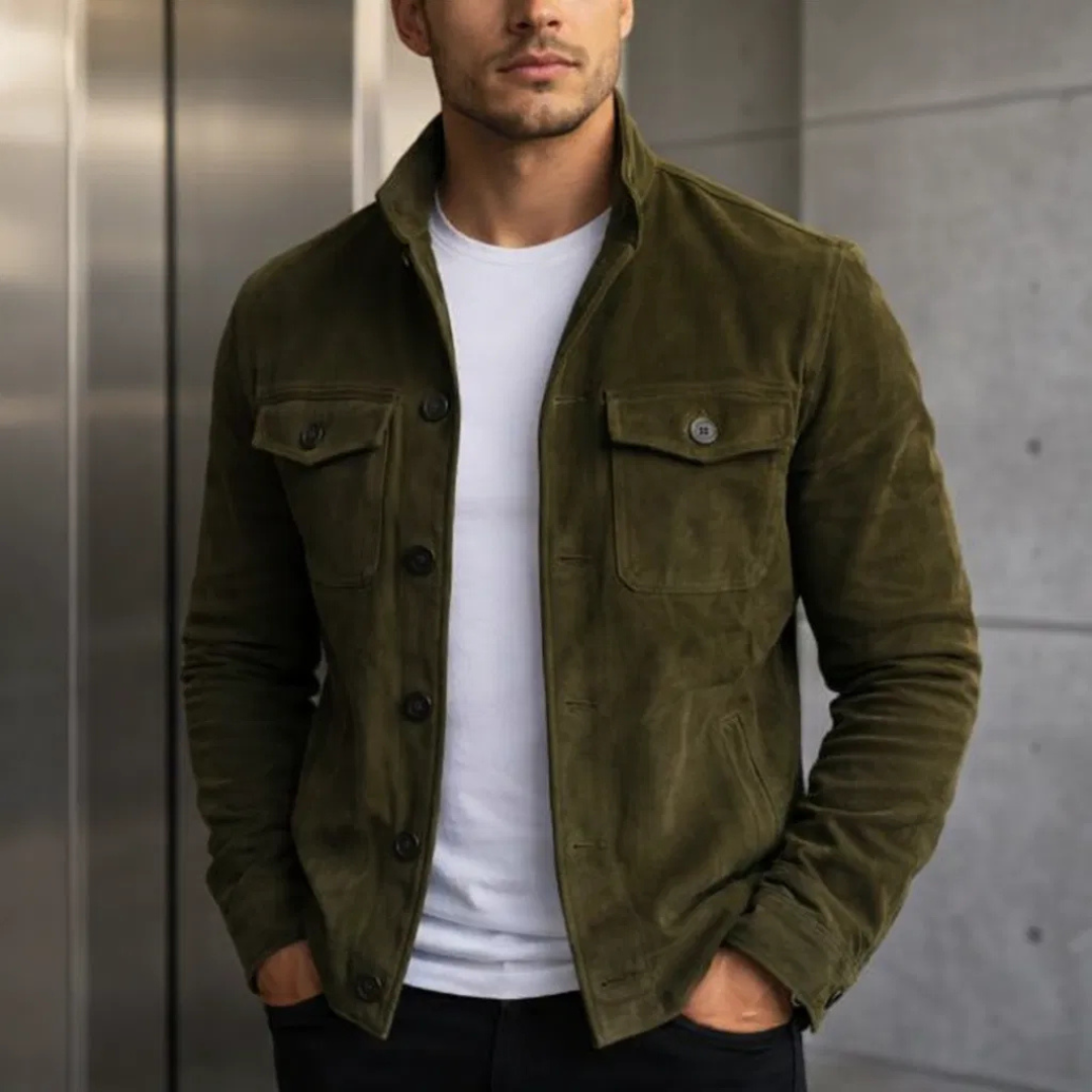 Heren Jas Suède Regular Fit