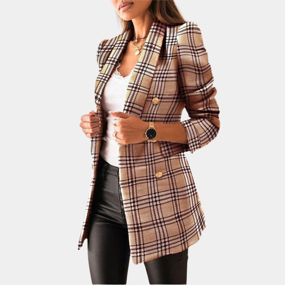 Dames Blazer Klassiek Tweed Design
