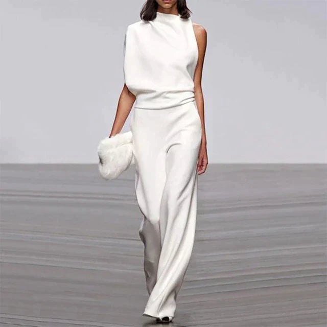 Zwarte Jumpsuit Elegante Avondjurk Gala Stijl