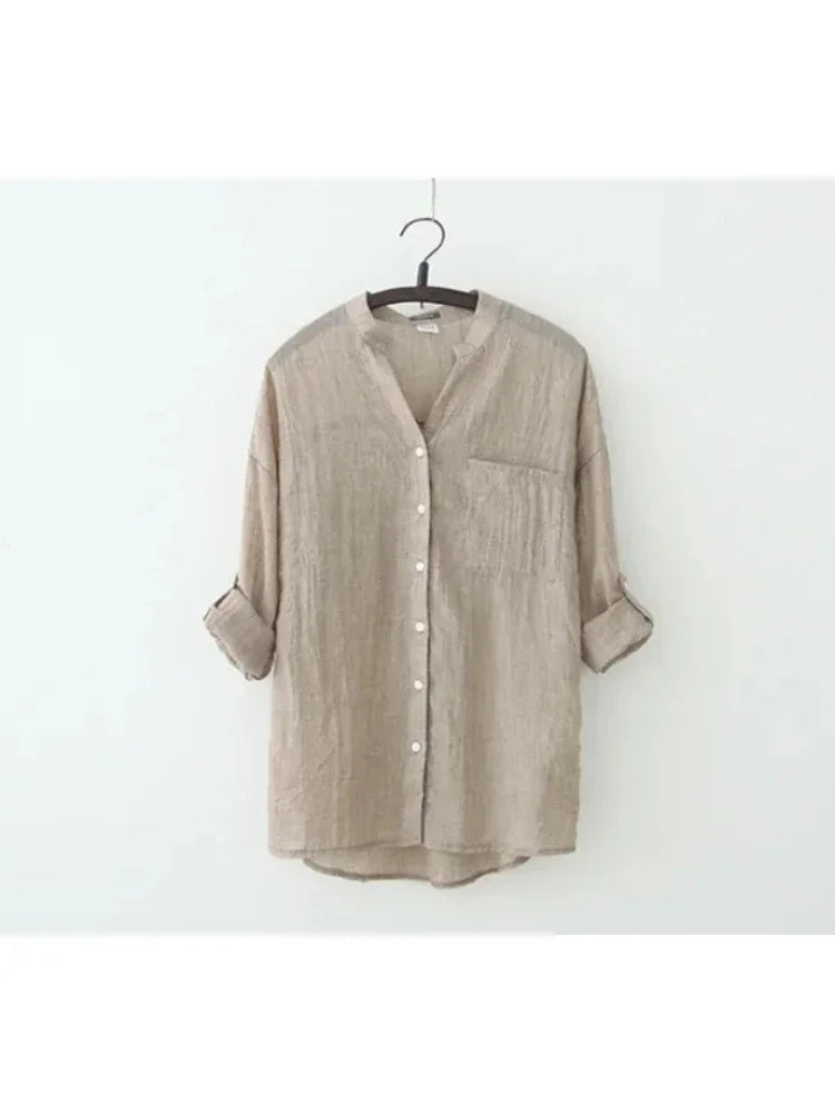 Vrouwelijke Blouse Vintage Stijl Elegant Kort