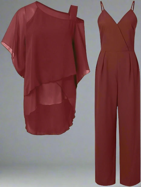 Eliza | Elegant Chiffon Two-Piece Set 7