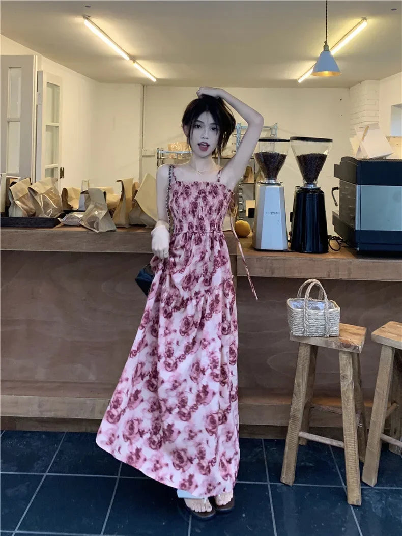 Zomerjurk met Rozenprint Vrouwen Jurk Floral Design