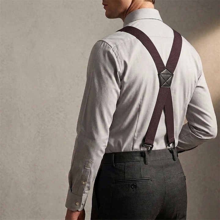 Herenbretels met Haakclips – Verstelbaar X-Back en Y-Vorm voor Perfecte Pasvorm