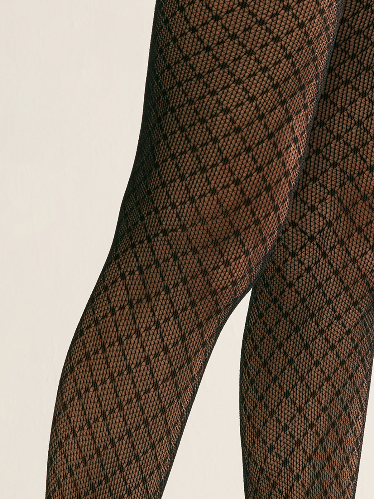 Dames Panty - Geometrisch Ontwerp, Comfortabele Micronet Stof