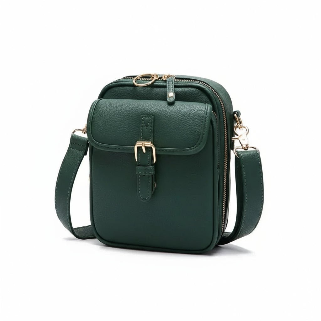 Leren Crossbody Tas Vierkant Model Anti-Diefstal