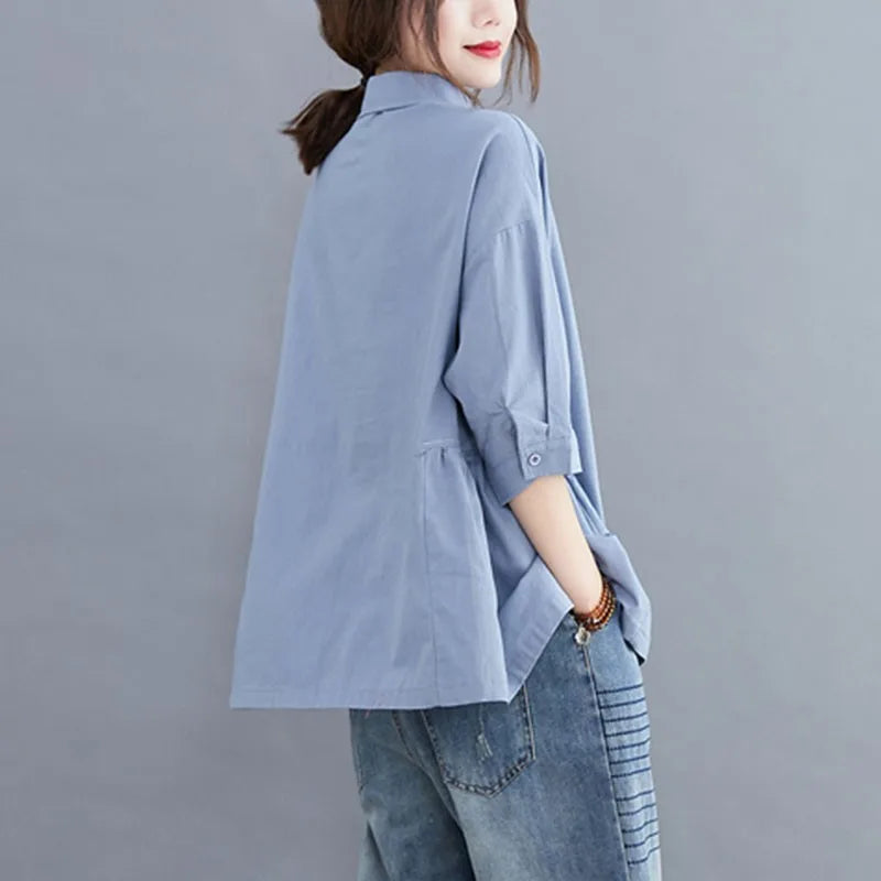 Zomer Shirt Casual Vrij Tijd Kleding