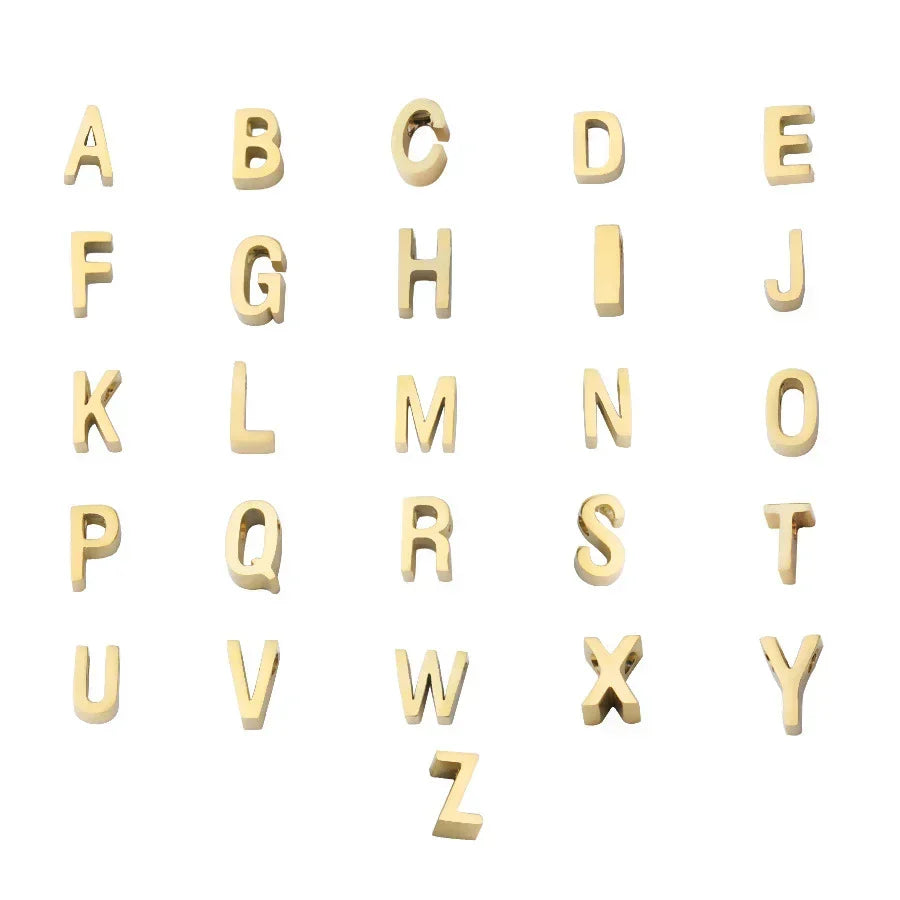 Minimalistische Letter Initiaal Ketting – Edelstaal met Verstelbare Ketting – Personaliseerbaar – Elegant voor Dagelijks of Feestelijk