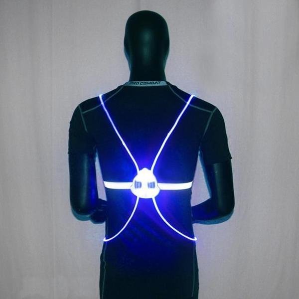 Reflecterend Hardloopvest met LED-verlichting | 360° Zichtbaarheid | Verstelbaar | Voor Hardlopen, Wielrennen, Wandelen | Waterdicht & Lichtgewicht Veiligheidsvest