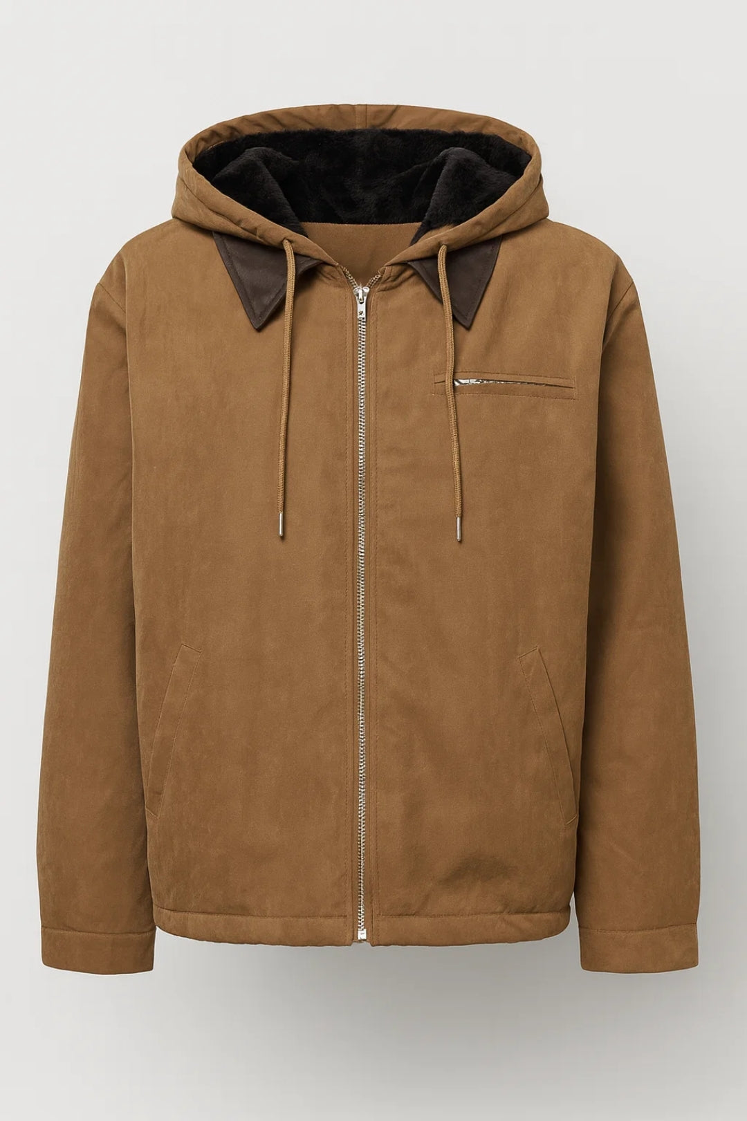 Heren Tussenjas Casual met Capuchon en Ritssluiting