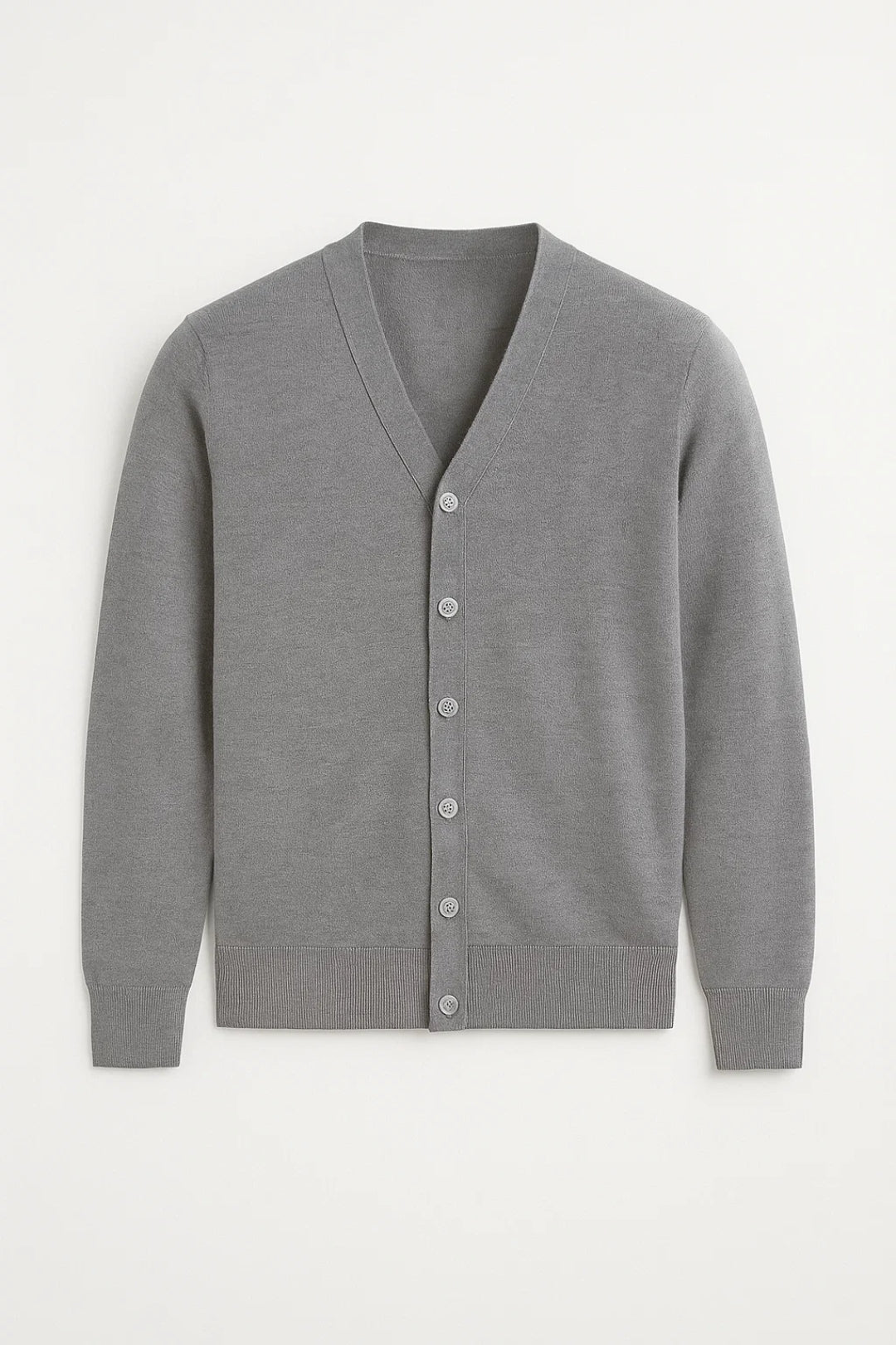 Vest Heren Fijngebreid Knoopmodel V-hals Klassieke Stijl