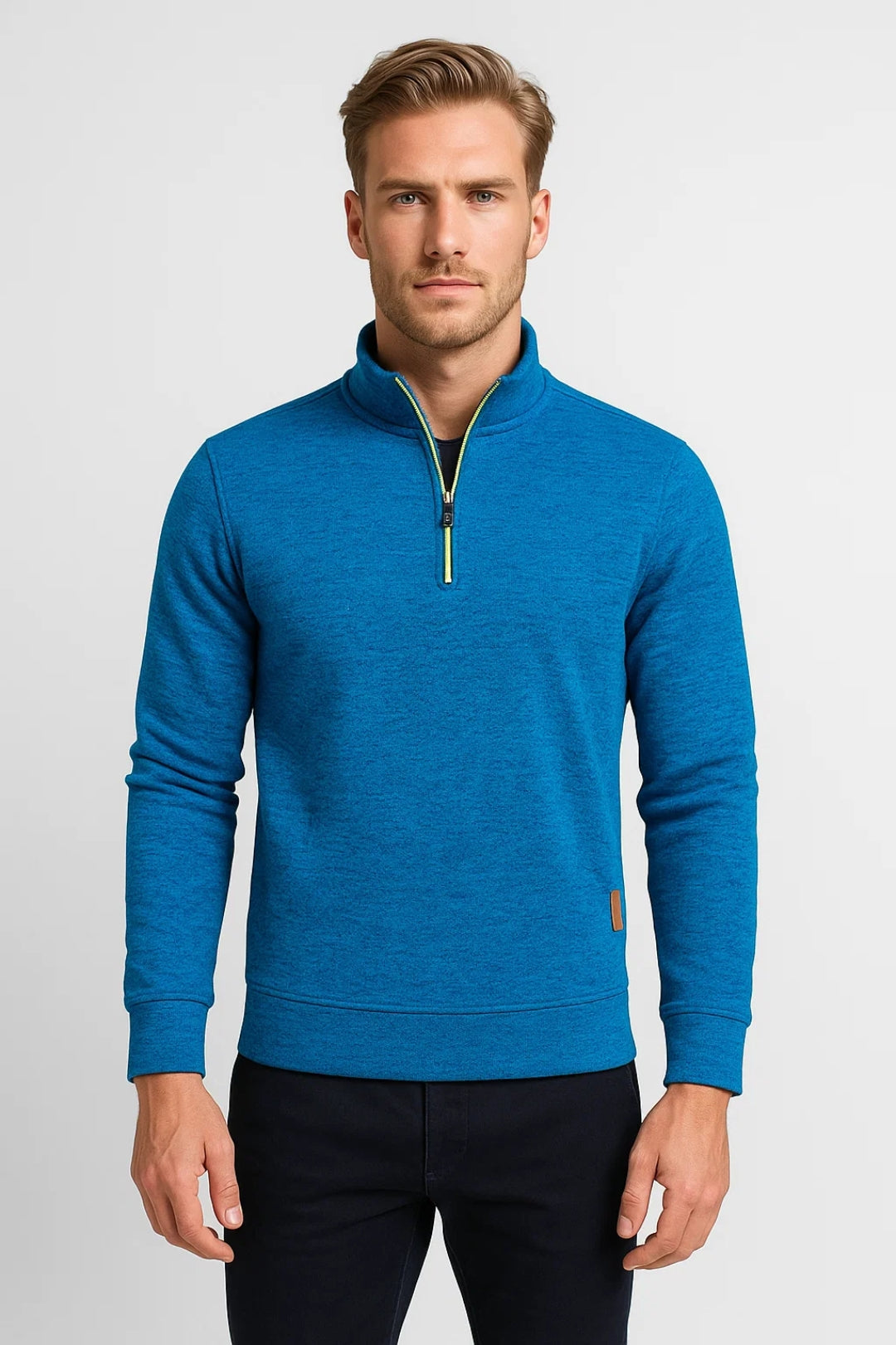 Heren Trui Half Zip Warm voor Koude Dagen