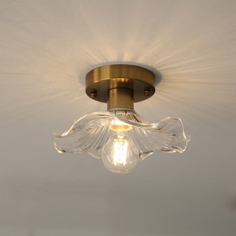 Hibiscus plafondlamp glas aluminium groen plafondverlichting LED 3000K hal slaapkamer modern design verlichting