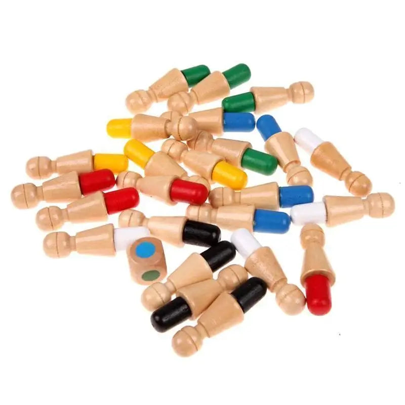 Houten Memory-Schaakspel – Educatief Denkspel voor Geheugen en Concentratie bij Kinderen – Handgemaakt Strategiespel met Natuurlijke Materialen en Veilige Verf – Perfecte Familie Spelactiviteit