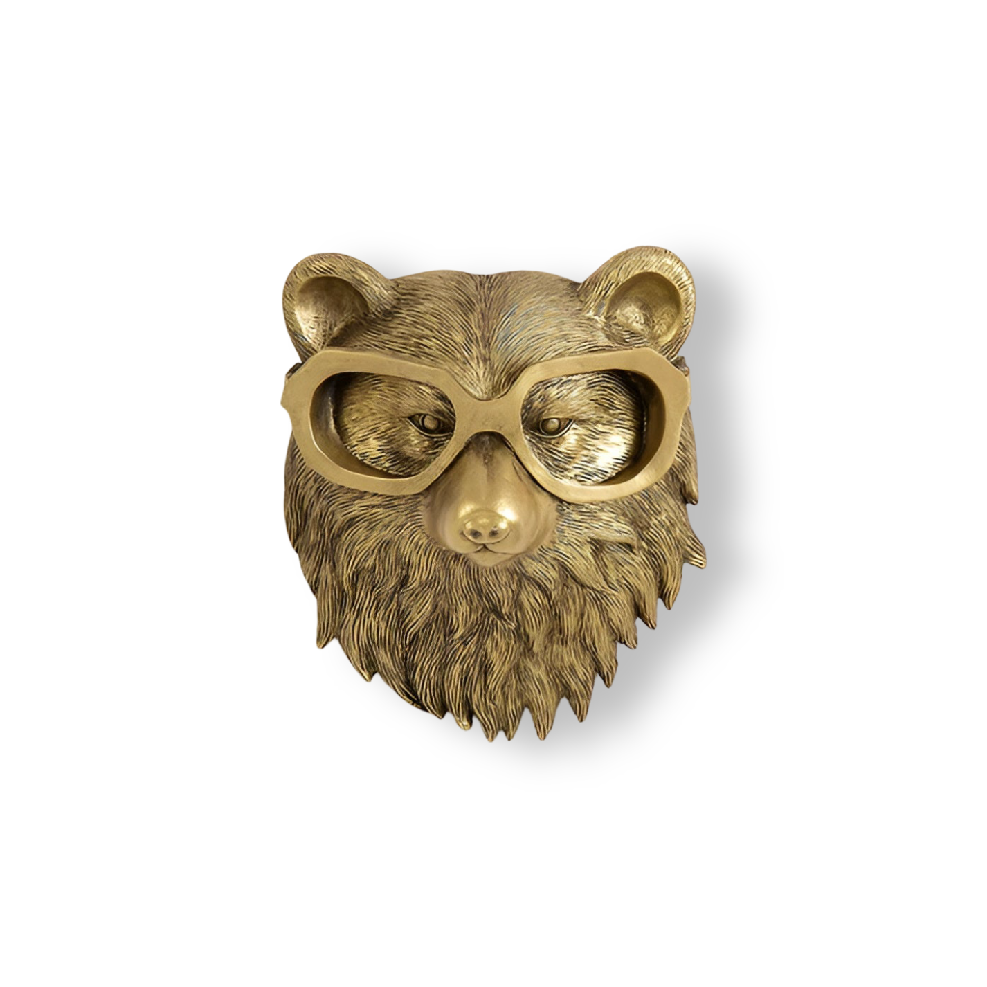 Wandhaak Dierenkop Goud Kapstokhaak Decoratie Wand Resin